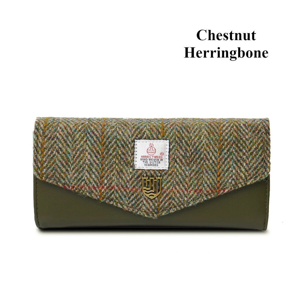 Islander Large Clasp Purse with Harris Tweed (new without a box)